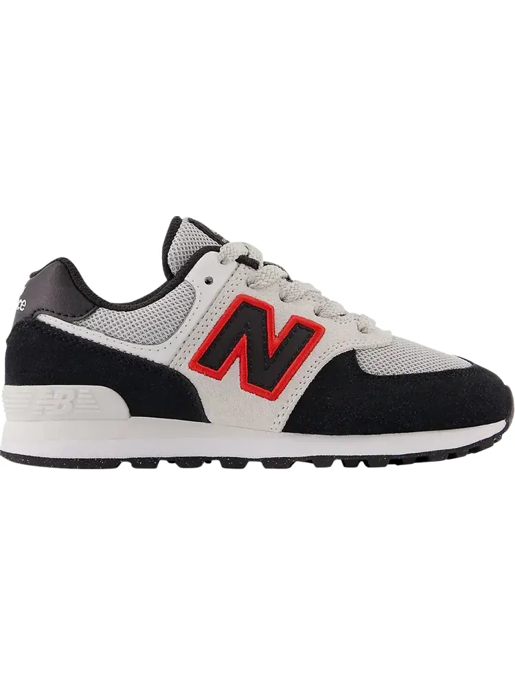 Кроссовки New Balance 574 Little Kid 'Black Nimbus Cloud Red' — изображение 1 из 1, черный