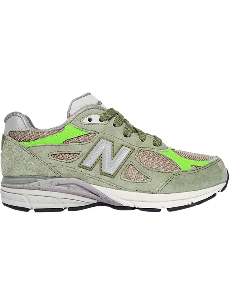 Кроссовки New Balance Patta x 990v3 Little Kid 'Keep Your Family Close' — изображение 1 из 1, зеленый