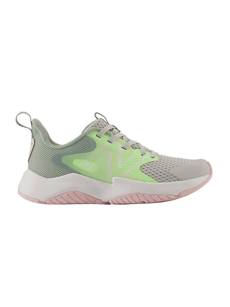 Кроссовки New Balance Rave Run v2 Little Kid 'Grey Matter Mint Flash' — изображение 1 из 1, серый//зеленый
