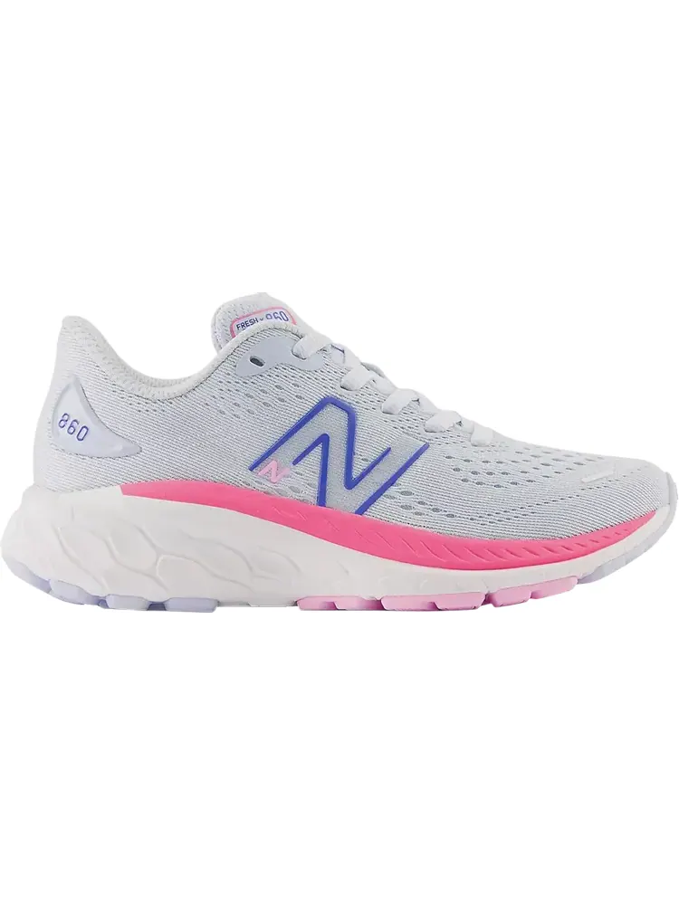 Кроссовки New Balance Fresh Foam X 860v13 Little Kid 'Moon Dust Neon Pink' — изображение 1 из 1, серый