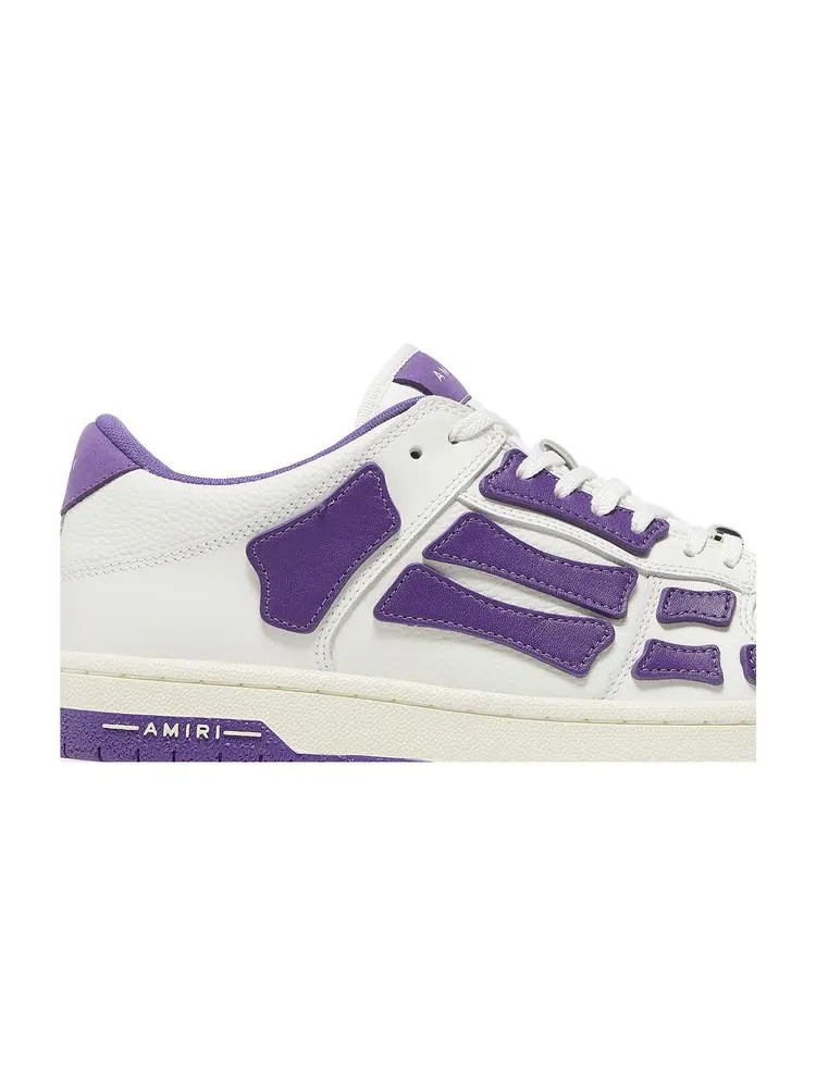 Кроссовки Amiri Skel Top Low 'White Purple' — изображение 2 из 8, белый фиолетовый