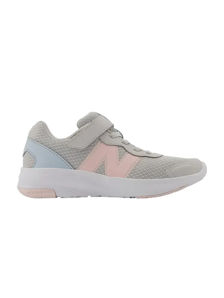 Кроссовки New Balance 578v1 Bungee Lace Top Strap Little Kid Wide — изображение 1 из 1, серый розовый