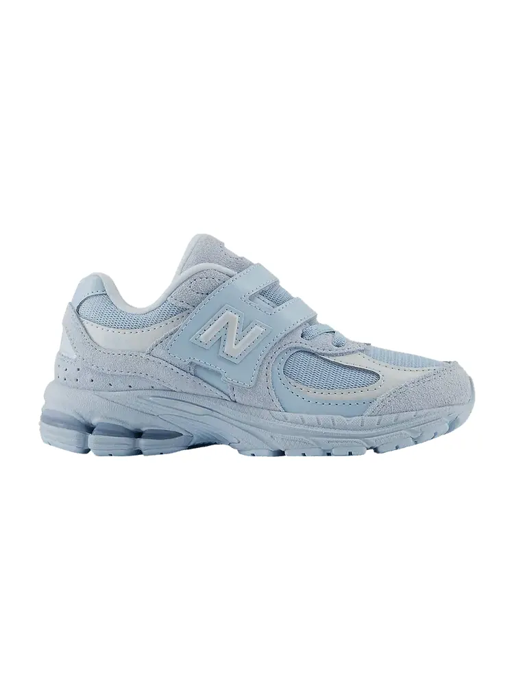 Кроссовки New Balance 2002R Hook & Loop Little Kid Wide 'Light Chrome Blue' — изображение 1 из 1, светлый синий/синий