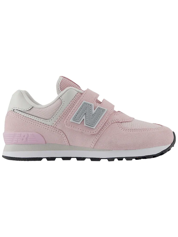 Кроссовки New Balance 574 Hook & Loop Little Kid Wide 'Ancient Powder Grey Matter' — изображение 1 из 1, серый