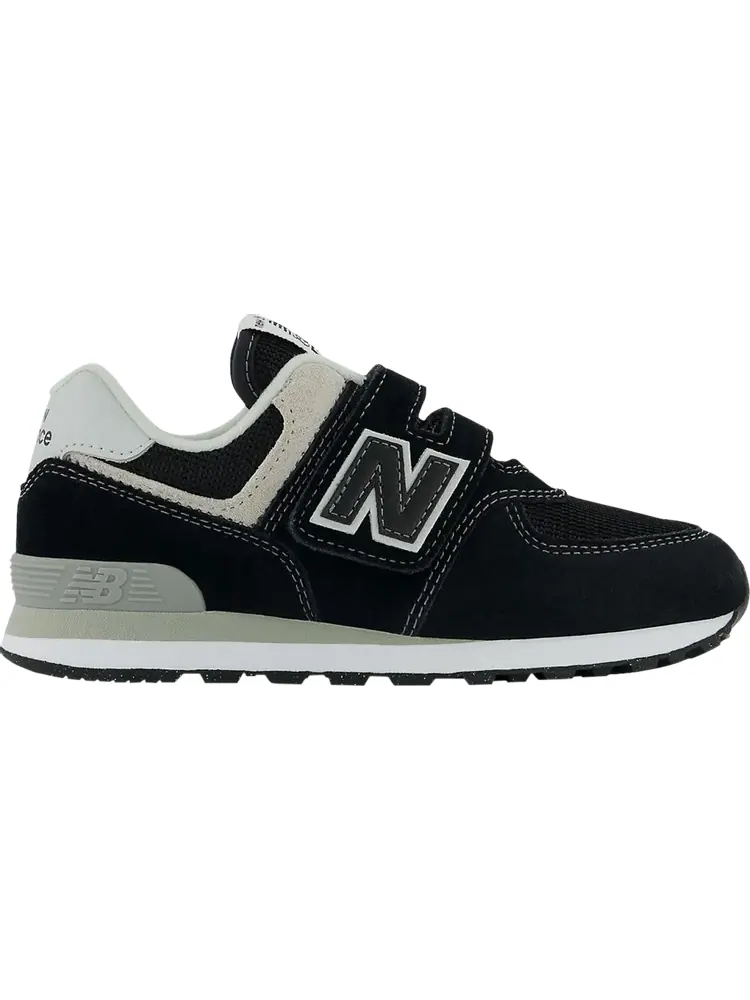 Детские кроссовки New Balance 574 Core Hook & Loop Wide — изображение 1 из 1, черный