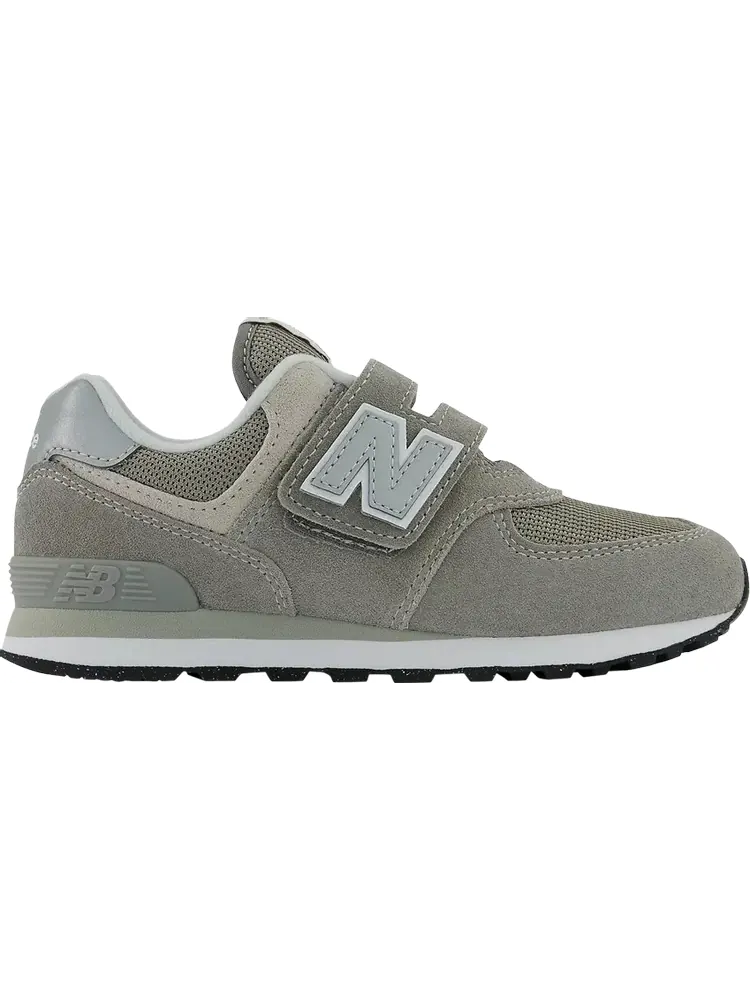 Детские кроссовки New Balance 574 Core Hook & Loop Wide — изображение 1 из 1, серый