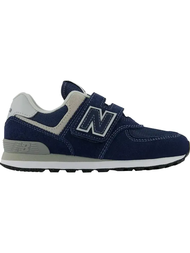 Кроссовки New Balance 574 Hook and Loop Little Kid 'Core Pack - Navy' — изображение 1 из 1, синий