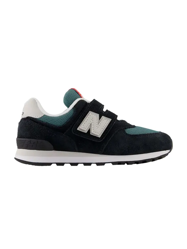 Кроссовки New Balance 574 Hook & Loop Little Kid Wide — изображение 1 из 1, черный