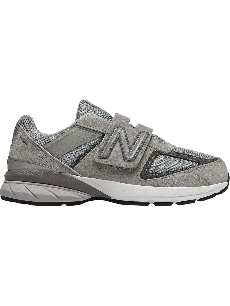 Кроссовки New Balance 990v5 Hook and Loop Little Kid 'Grey' — изображение 1 из 1, серый
