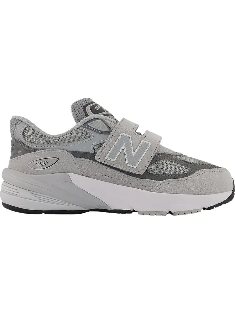 Кроссовки New Balance 990v6 Hook & Loop Little Kid 'Castlerock' — изображение 1 из 1, серый