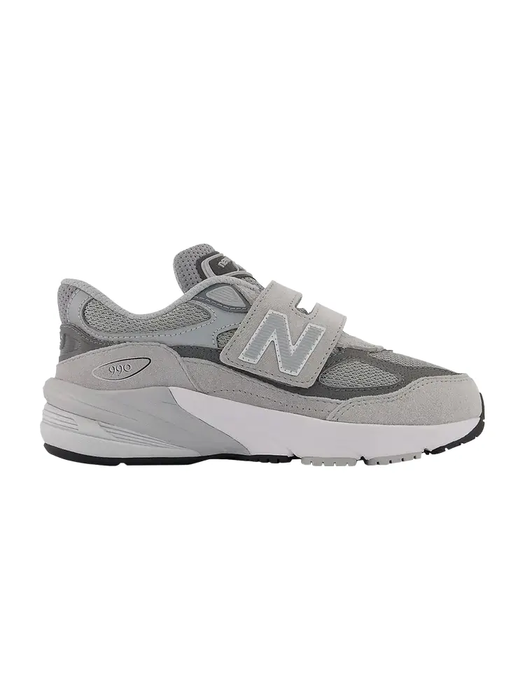 Кроссовки New Balance 990v6 Hook & Loop Little Kid Wide — изображение 1 из 1, серый