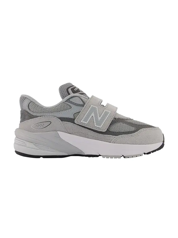 Кроссовки New Balance 990v6 Hook & Loop Little Kid X-Wide — изображение 1 из 1, серый