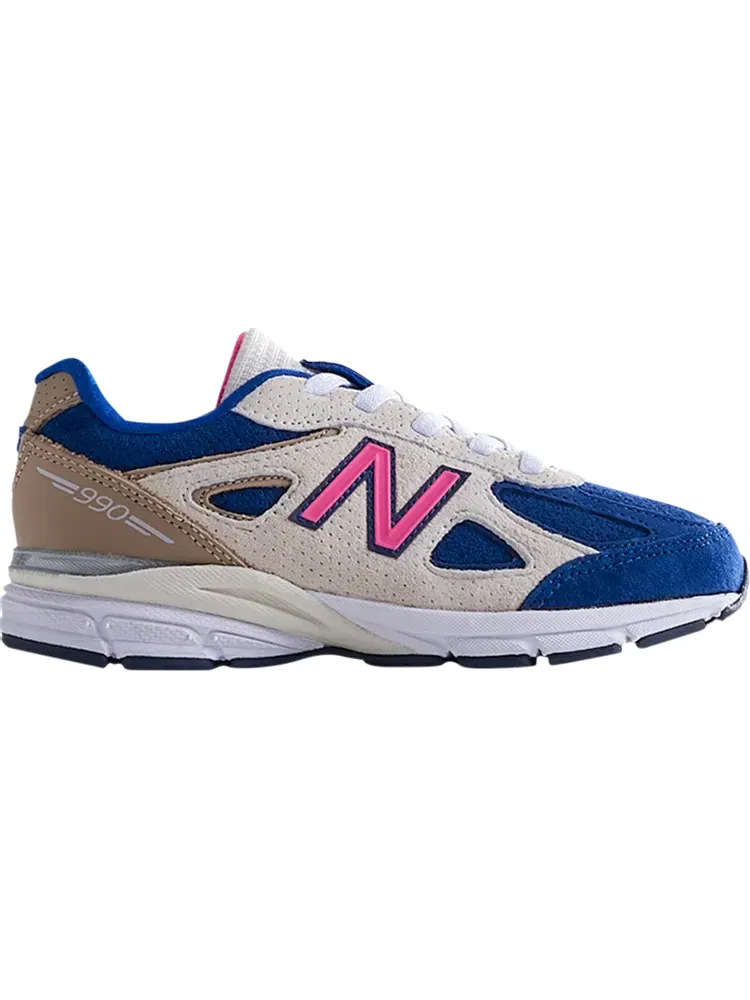 Кроссовки New Balance Kith x 990v4 Little Kid 'Daytona' — изображение 1 из 1, синий