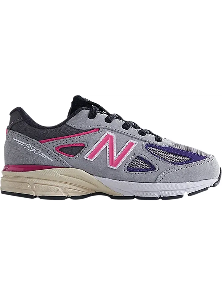 Кроссовки New Balance Kith x United Arrows & Sons x 990v4 Little Kid — изображение 1 из 1, серый