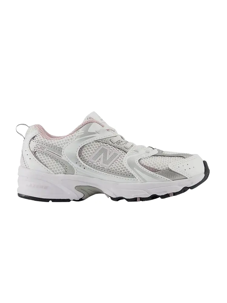 Кроссовки New Balance 530 Bungee Little Kid White Mid Century Pink — изображение 1 из 1, белый розовый