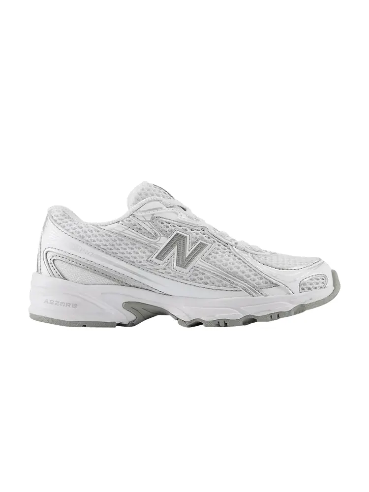 Кроссовки New Balance 740 Bungee Lace Little Kid — изображение 1 из 1, белый серебристый