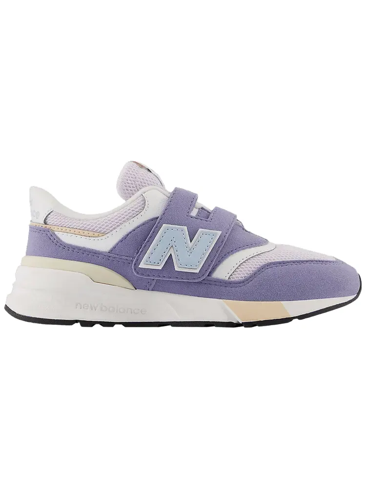 Кроссовки New Balance 997R Hook & Loop Little Kid Wide 'Iridescent Purple Light Chrome Blue' — изображение 1 из 1, фиолетовый