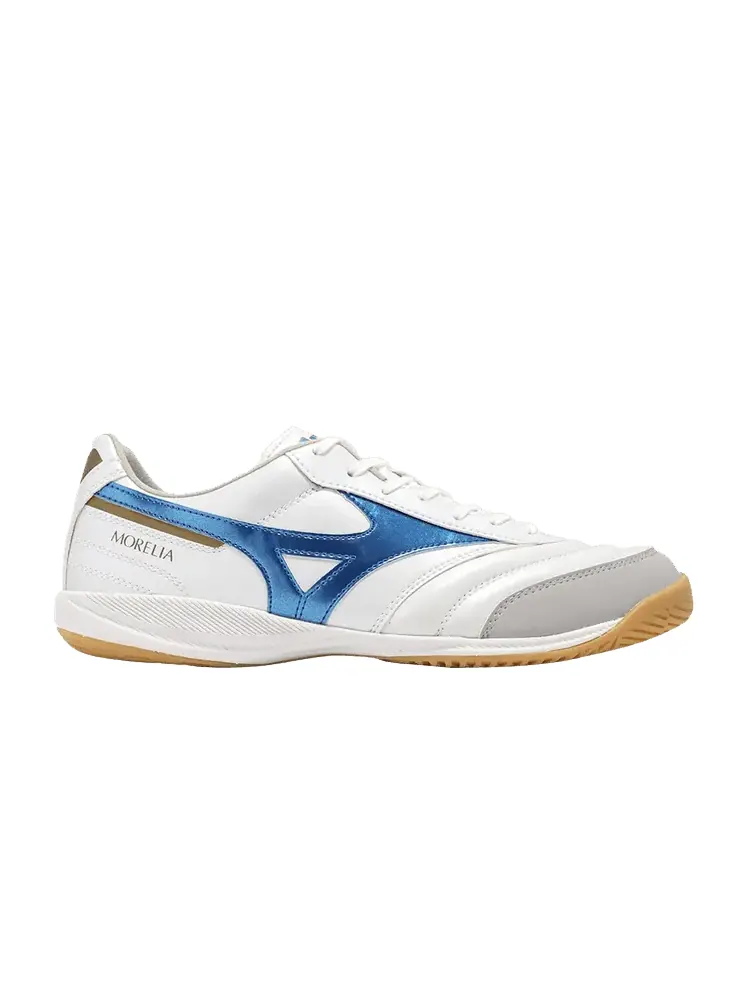 Кроссовки Morelia Sala Pro IN 'White Laser Blue Gold' — изображение 1 из 1, белый синий золотистый