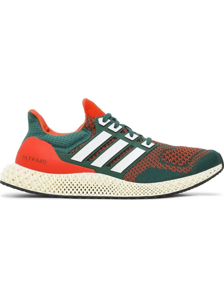 Кроссовки Adidas Ultra 4D 'Miami Hurricanes' — изображение 1 из 8, зеленый