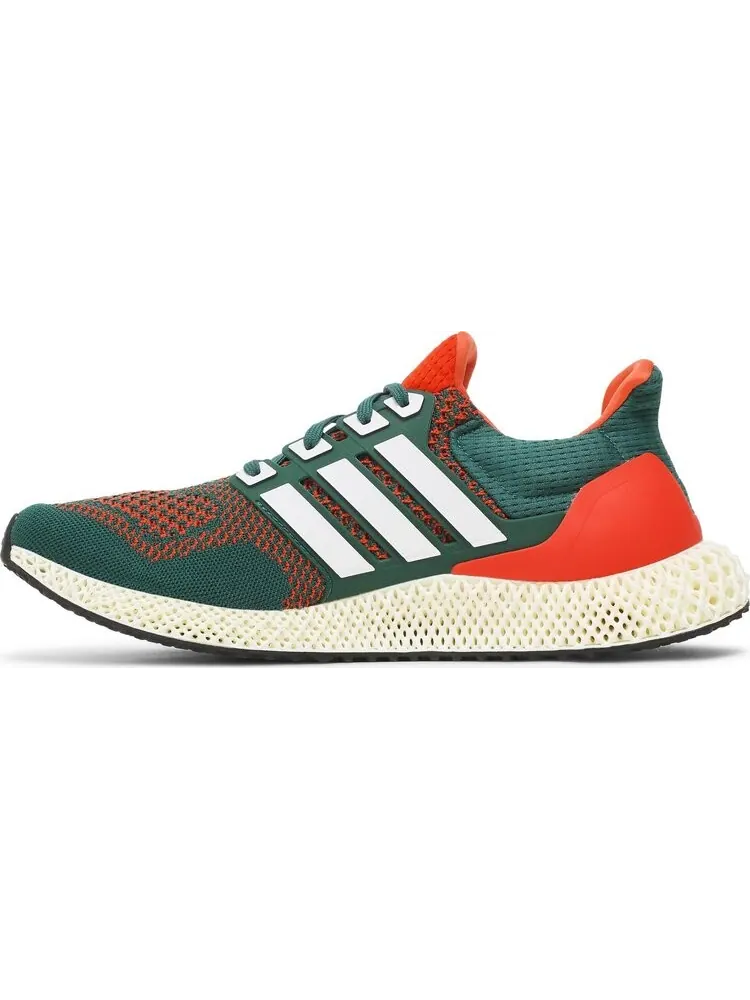 Кроссовки Adidas Ultra 4D 'Miami Hurricanes' — изображение 3 из 8, зеленый