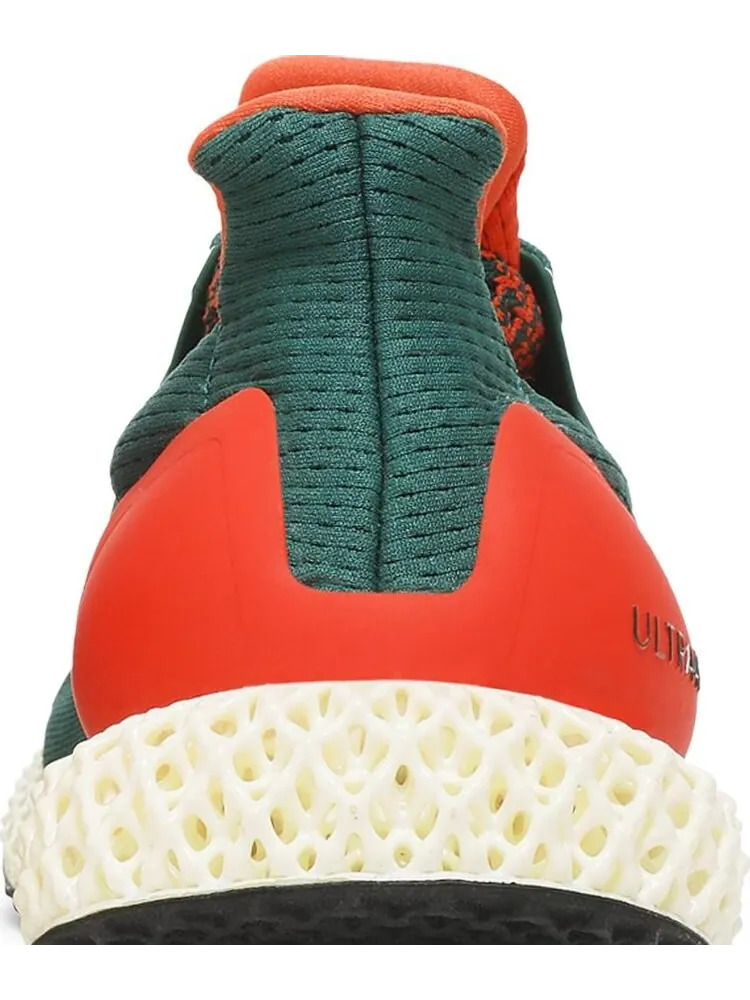 Кроссовки Adidas Ultra 4D 'Miami Hurricanes' — изображение 7 из 8, зеленый