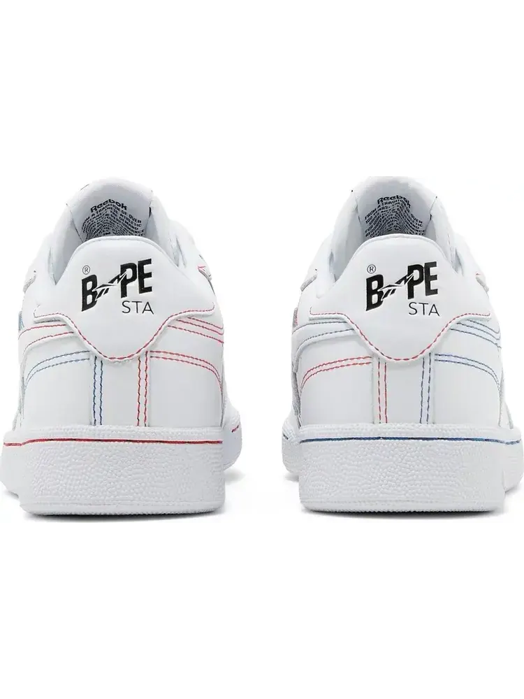 Кроссовки bape x club c 85 'white' Reebok — изображение 6 из 8, белый