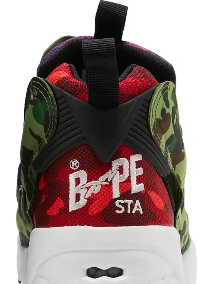 Кроссовки bape x instapump fury og 'multi camo' Reebok — изображение 7 из 8, мульти