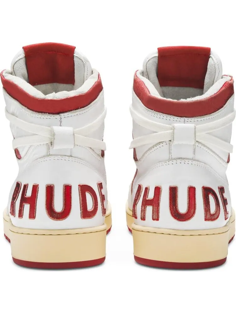 Кроссовки Rhude Rhecess High White Red — изображение 6 из 8, белый