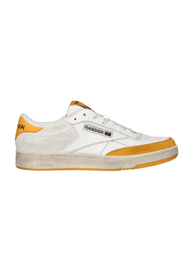 Кроссовки Reebok Club C — изображение 1 из 1, белый оранжевый