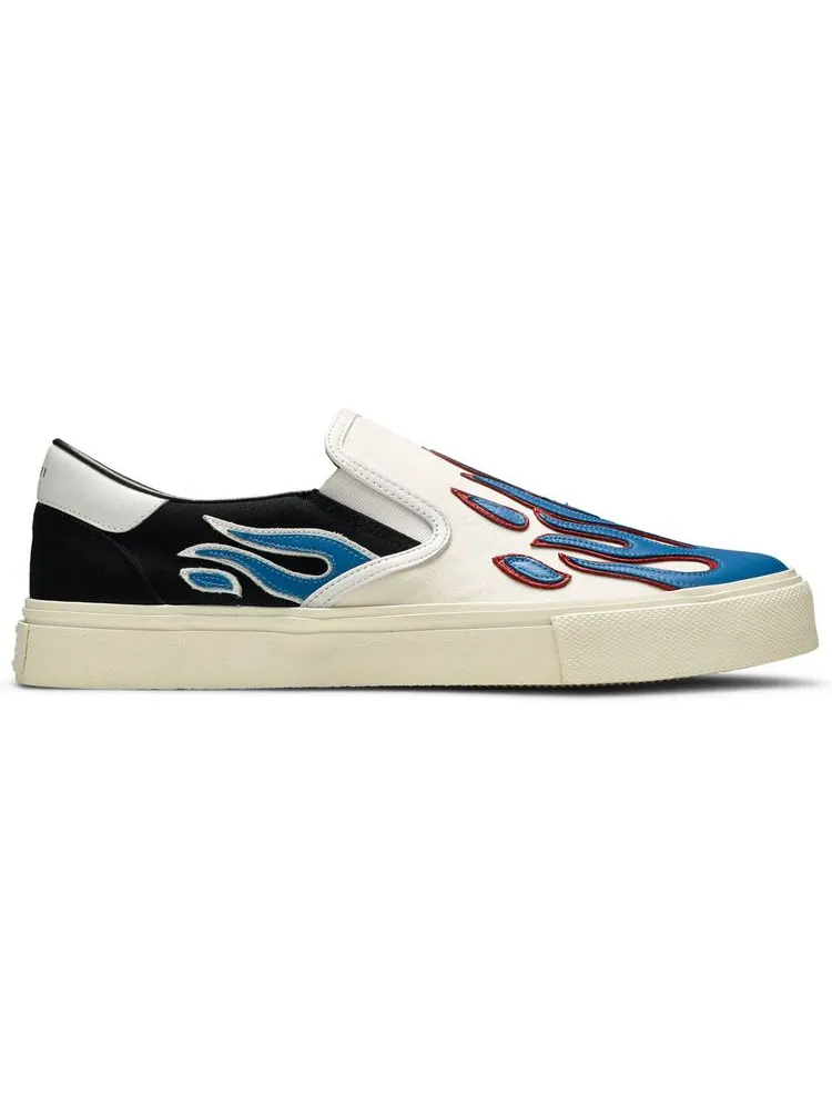 Шлепанцы Amiri Slip-On 'Flame - Black White Blue'