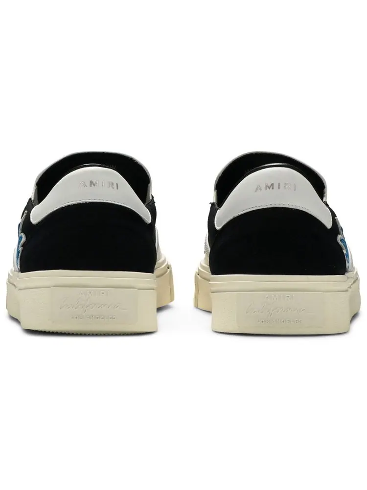 Шлепанцы Amiri Slip-On 'Flame - Black White Blue' — изображение 6 из 8, черный