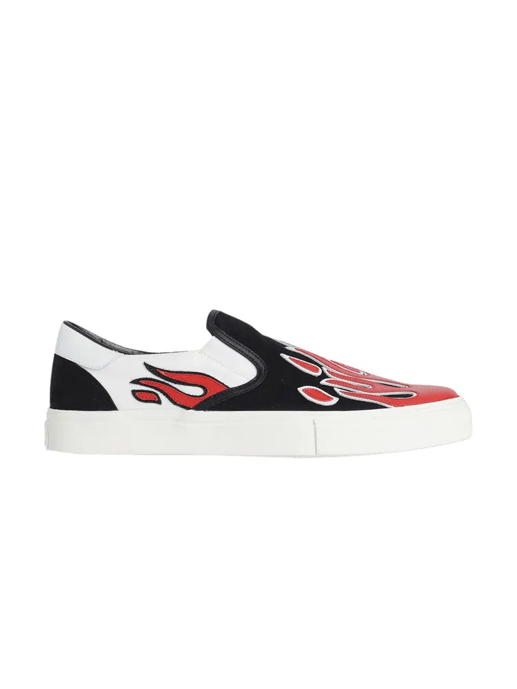 Слипоны Amiri Slip-On 'Flame - Black White Red'