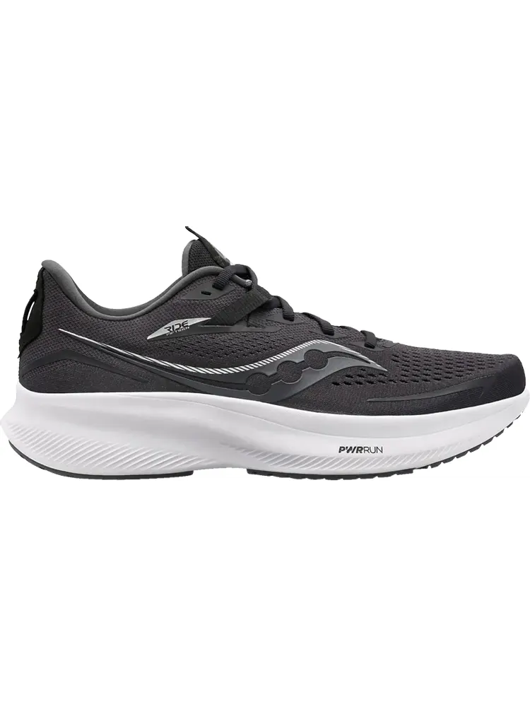 Кроссовки Saucony Wmns Ride 15 Black White — изображение 1 из 1, черный