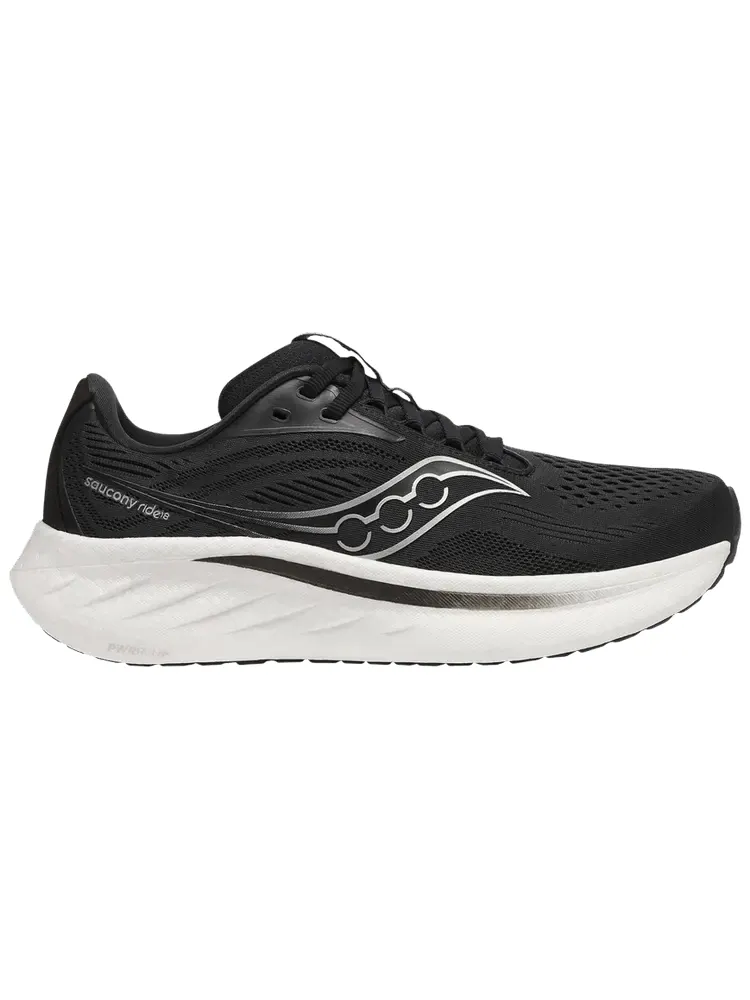 Кроссовки Saucony Wmns Ride 18 'Black White' — изображение 1 из 1, черный