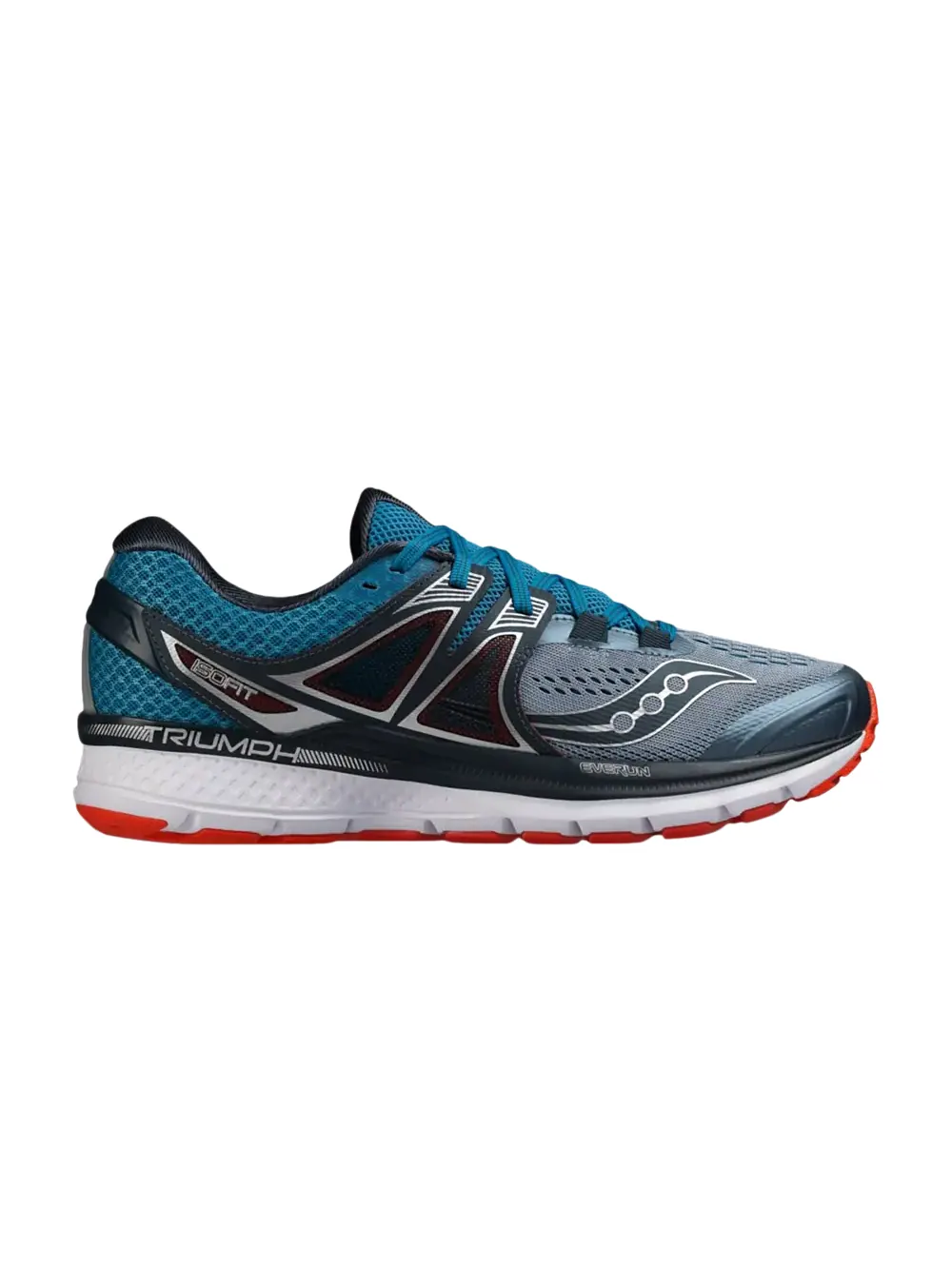 Кроссовки Triumph ISO 3 Saucony — изображение 1 из 1, серый/синий/красный