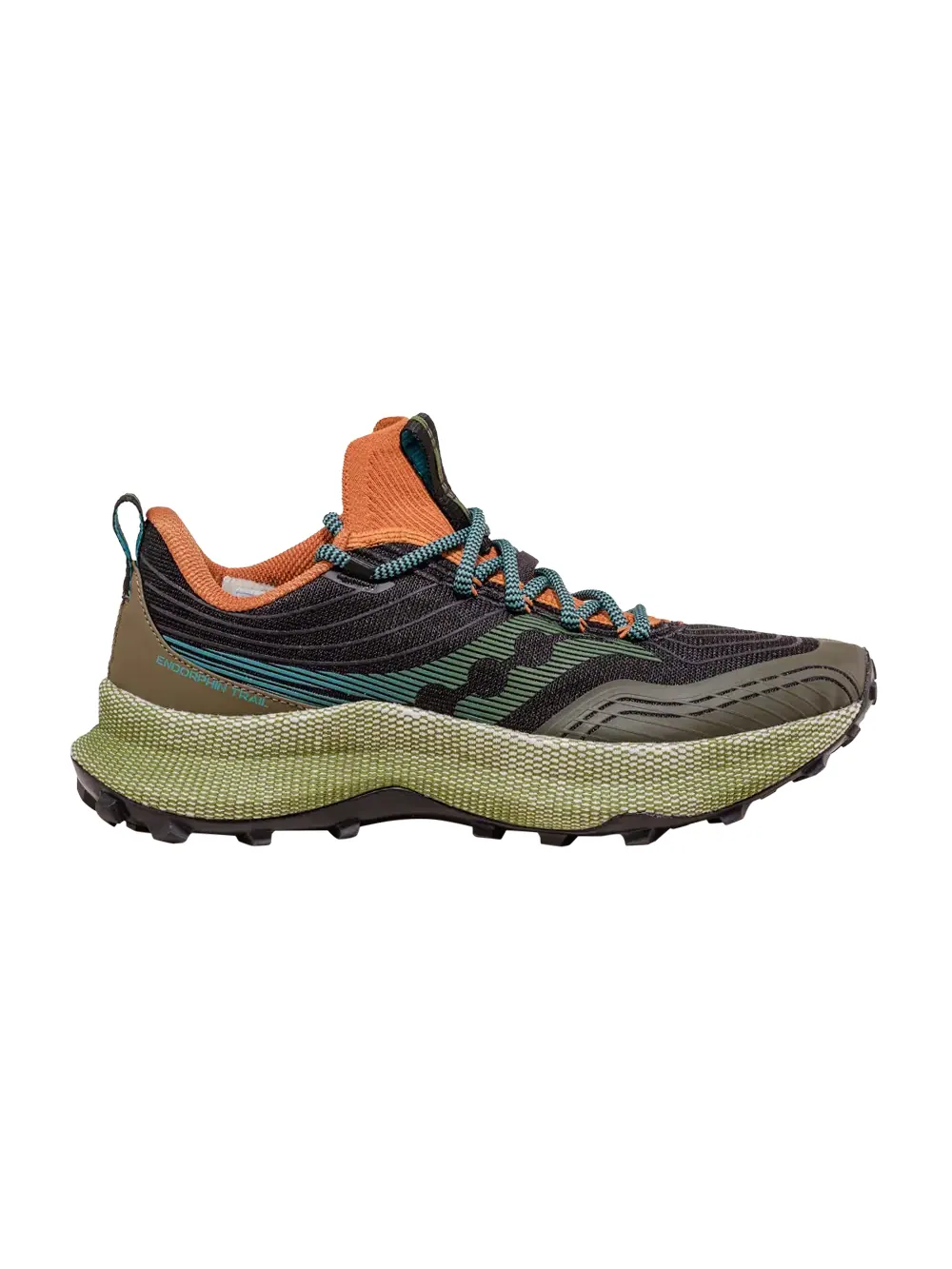 Кроссовки Endorphin Trail Saucony — изображение 1 из 1, оливковый/черный