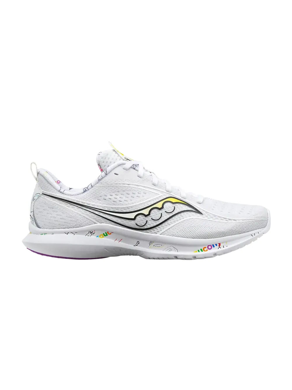 Кроссовки Kinvara 13s Day' Saucony — изображение 1 из 1, белый/черный/мульти
