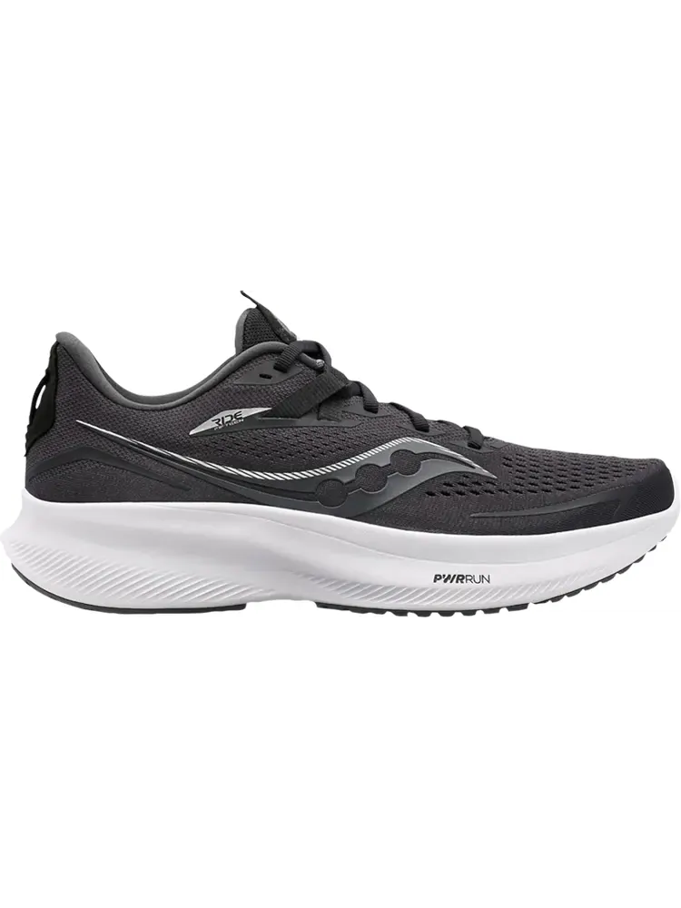 Кроссовки Saucony Ride 15 Black White — изображение 1 из 1, черный