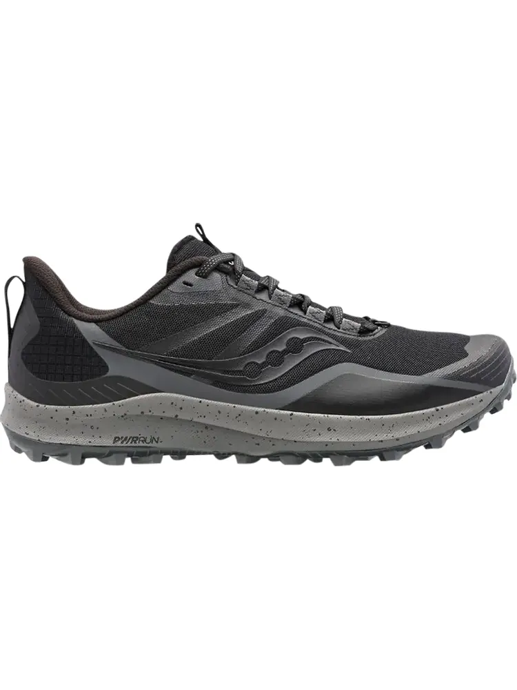 Кроссовки Saucony Peregrine 12 Black Charcoal — изображение 1 из 1, черный