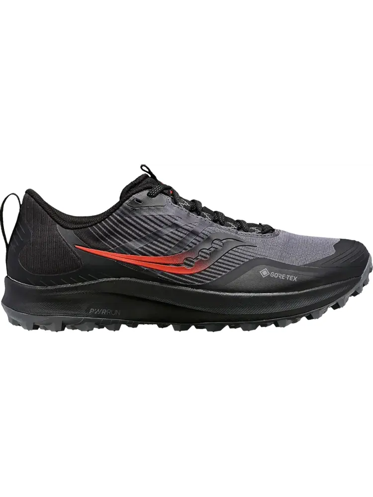 Кроссовки Saucony Peregrine 12 GORE-TEX Charcoal Red — изображение 1 из 1, черный