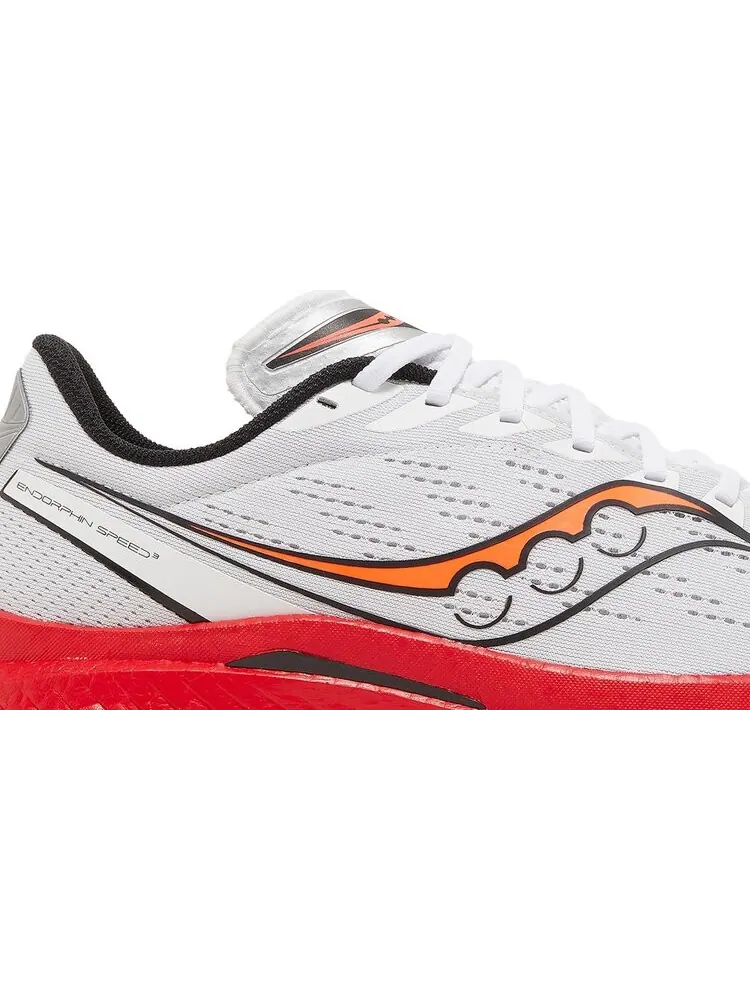 Кроссовки Saucony Endorphin Speed 3 White ViZiRed — изображение 2 из 8, белый