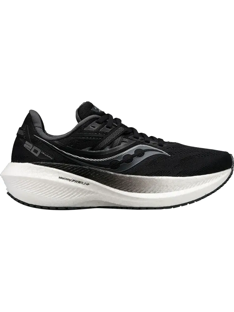 Кроссовки Saucony Triumph 20 Wide Black White — изображение 1 из 1, черный