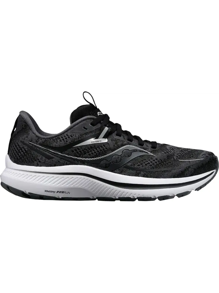 Кроссовки Saucony Omni 21 Black White — изображение 1 из 1, черный