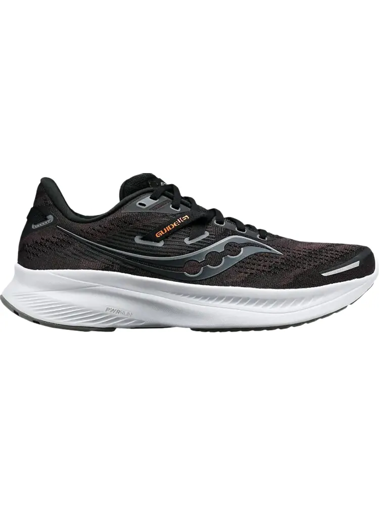 Кроссовки Saucony Guide 16 Black Orange White — изображение 1 из 1, черный