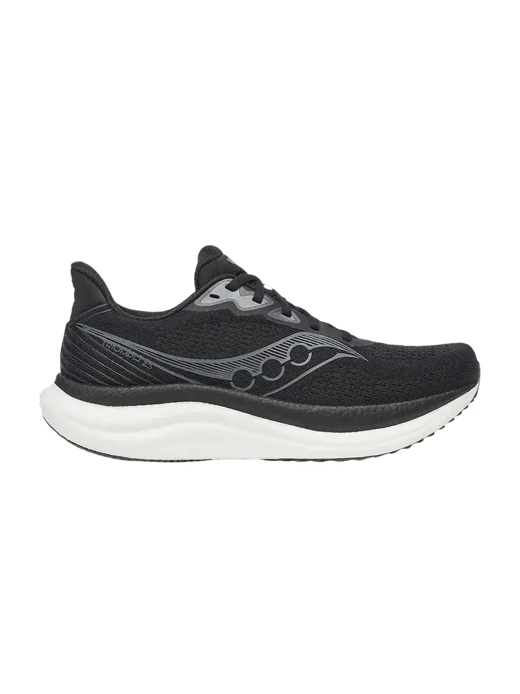 Кроссовки Saucony Triumph 23 Wide 'Black White' — изображение 1 из 1, черный/белый