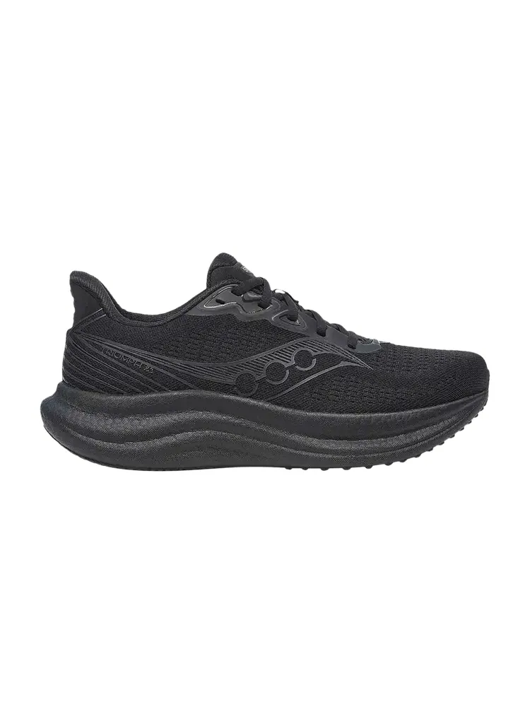 Кроссовки Saucony Triumph 23 Wide 'Triple Black' — изображение 1 из 1, черный