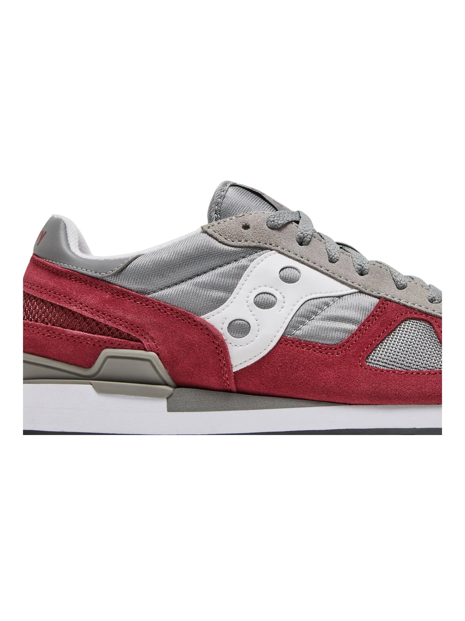 Кроссовки Shadow Original Saucony — изображение 2 из 8, серый/красный