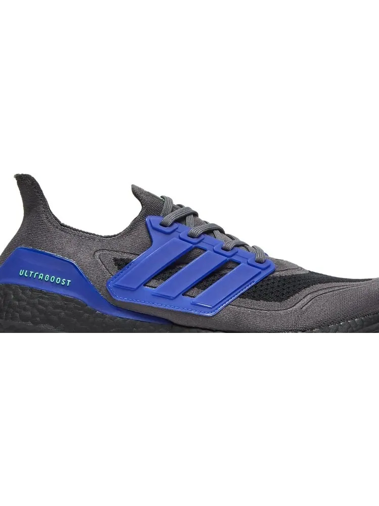 Кроссовки Adidas UltraBoost 21 'Grey Sonic Ink' — изображение 2 из 8, серый