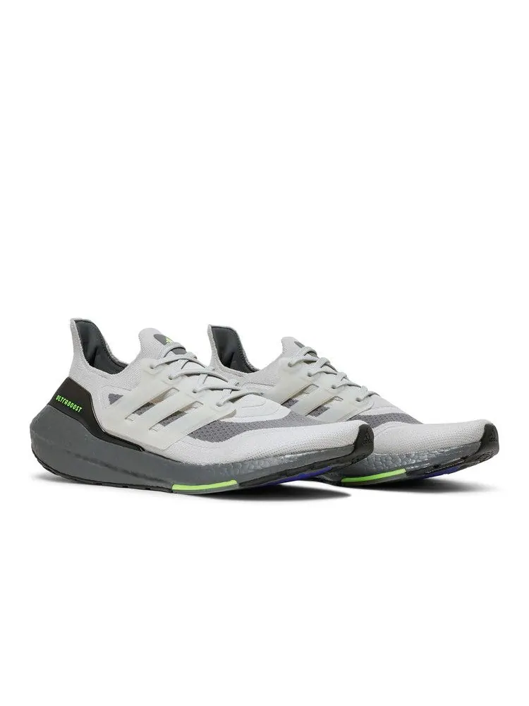 Кроссовки adidas UltraBoost 21 'Grey Volt' — изображение 9 из 9, серый