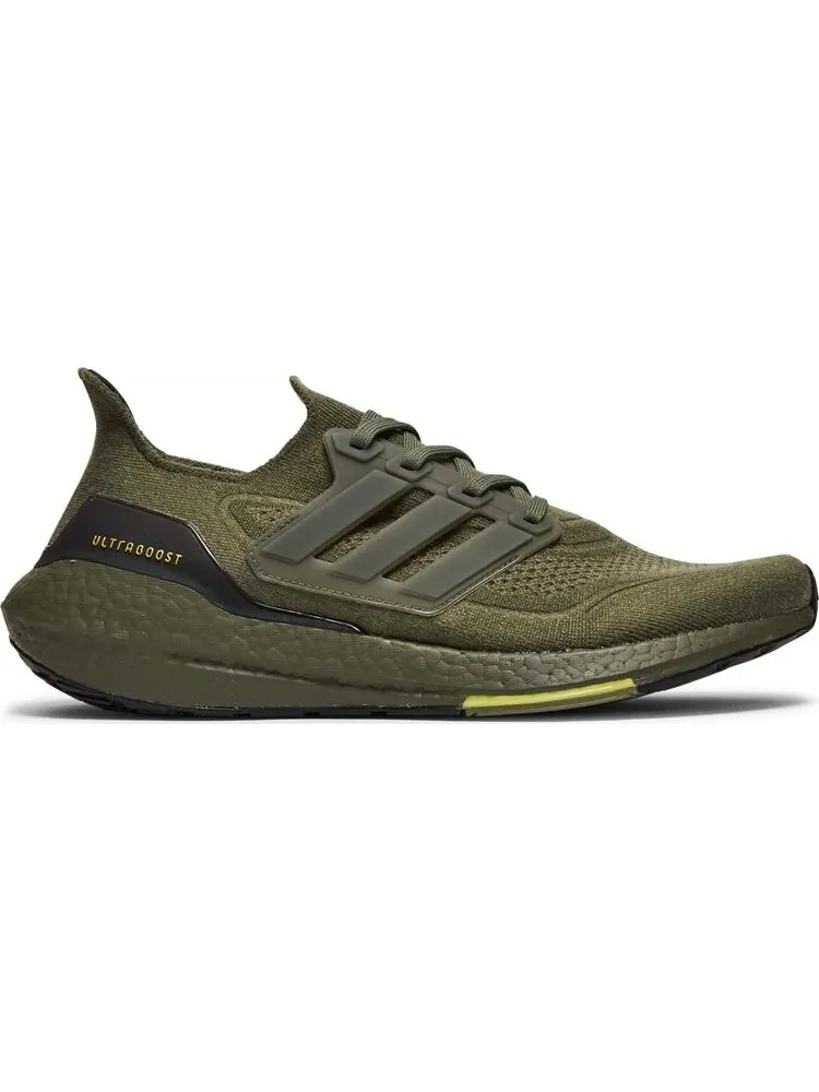 Кроссовки Adidas UltraBoost 21 'Focus Olive' — изображение 1 из 8, зеленый